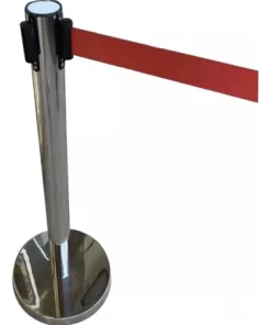 Alternative view of Separador de Fila Cromado con Cinta Roja (Retráctil)