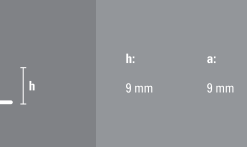 Alternative view of Guardacanto PVC Línea Plus 9mm